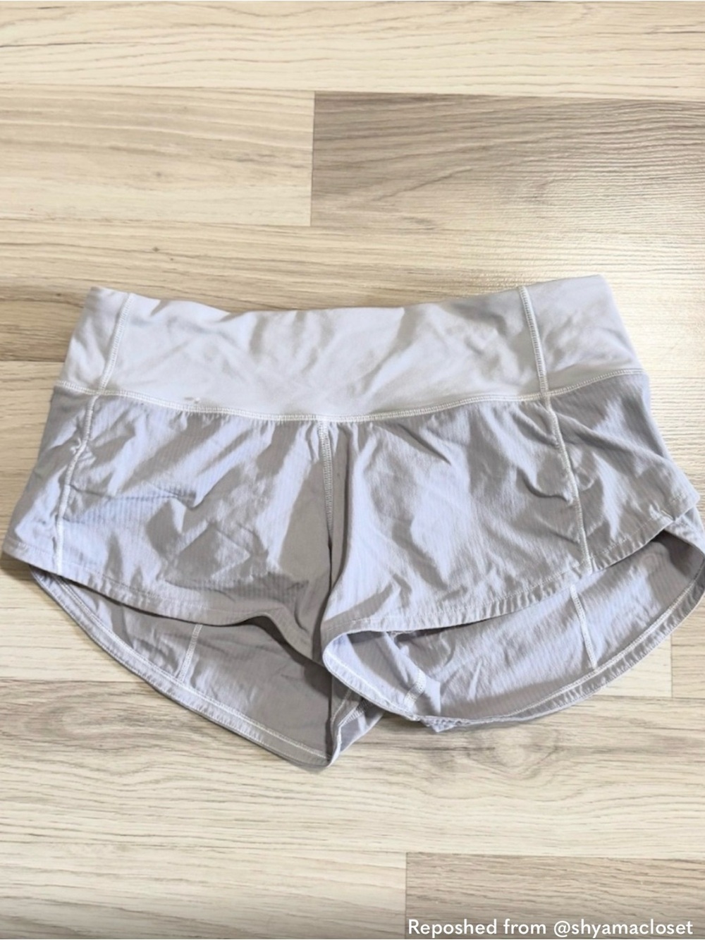 lululemon athletica Women’s White Athletic Shorts